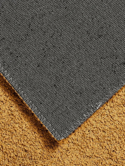 Saral Home Neon Shaggy Yarn Anti-Skid Carpet for Living Room  Colour Gold