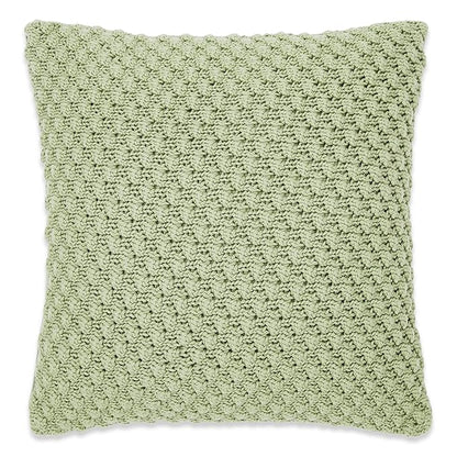 Haus & kinder Decorative Embroidered Cushion Cover 16inch x 16inch | Colour Bubble Mint