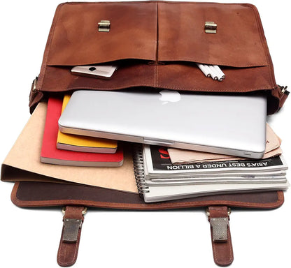 WildHorn Leather Laptop Bag for Men