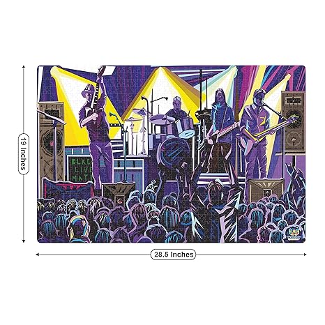 Webby Music Concert Wooden Puzzle Fun & Challenging Puzzle for Adult & 14+ Kids 1000 Pieces