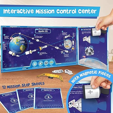 Imagimake Man's Journey to Moon Mission Apollo 11 Rocket & Satellite Model Making Set Puzzle