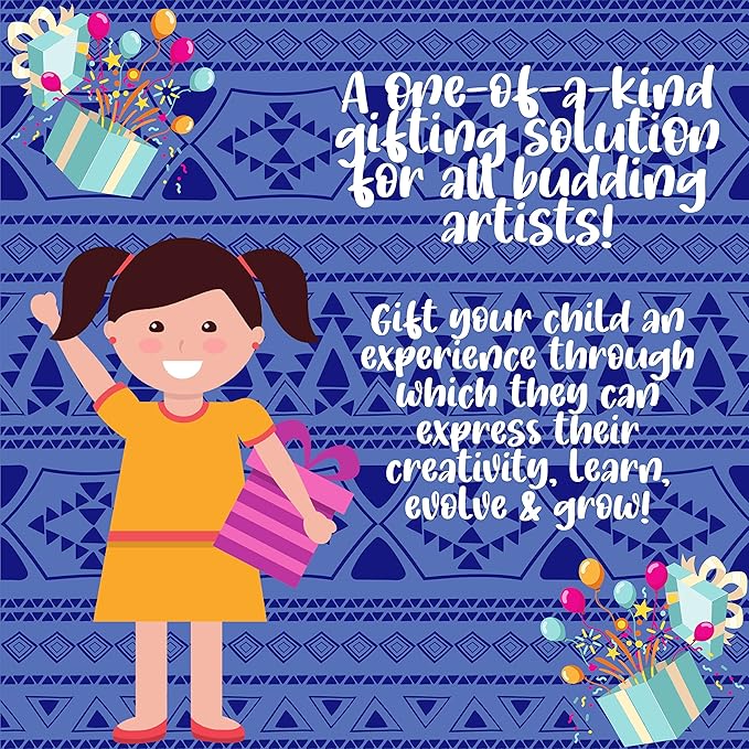 Kalakaram Paint Your Own Warli Art Serving Tray | Diy Serving Tray Painting for Adults and Kids