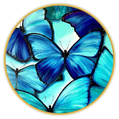 Livin'luxe paintings Butterfly modern art Premium Sparkle lamination Golden GR-40