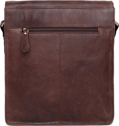 WildHorn Leather 11.5 inch Messenger Bag for Men I Multipurpose Bag I Office Bag I Travel Bag with Adjustable Strap DIMENTION : L-11.5 inch W-3 inch H-13.5 inch