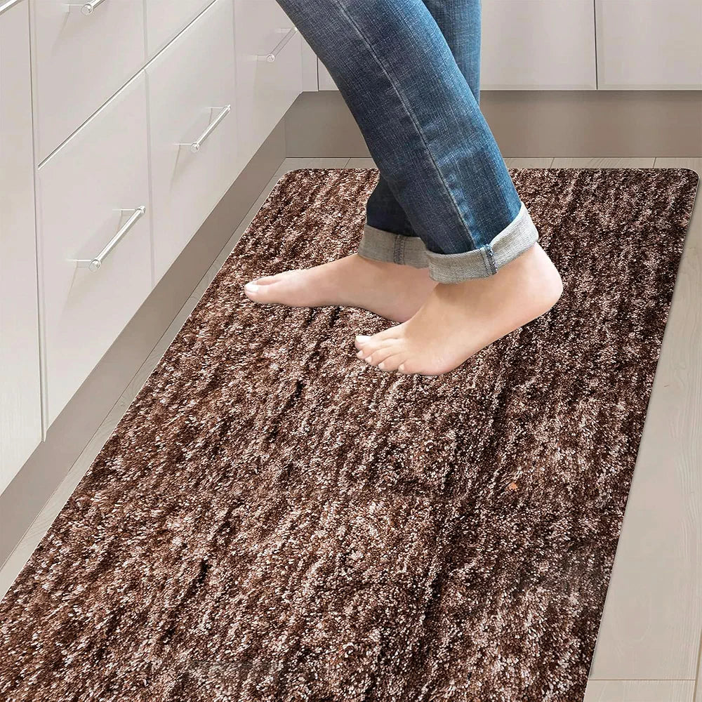 Kuber Industries Bedside Runner for Bedroom & Living Room Brown