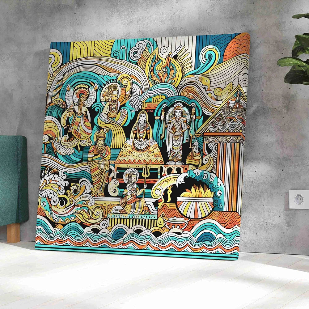 Livin'luxe Paintings Modern Art Canvas Home Decor Wall Paintings With Frame Painting CR-321