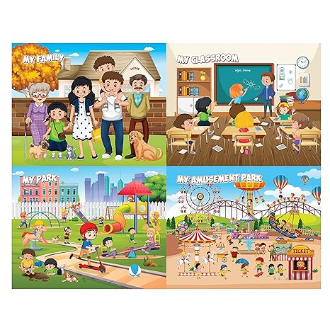 Funskool Play & Learn My Memorable Moments 4in1 Educational 4x30 Pieces Puzzle
