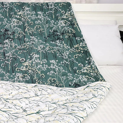 Divine Casa 150 GSM Microfiber Reversible Double Bed Comforter Size 254 x 230 cm Ultra Soft Lightweight All-Season Blanket Colour Beetle Grey