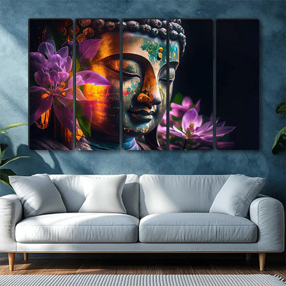 Livin'luxe Multiple Frames Buddha religious Wall Painting XL35307