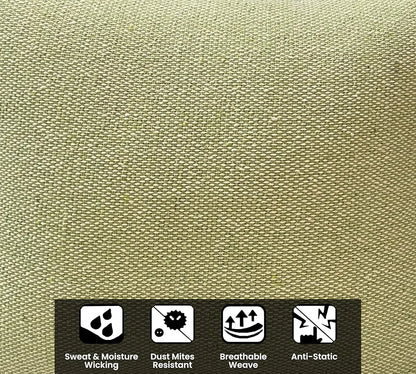 Sajavat Home Cotton Cushion Cover Colour Beige & Olive