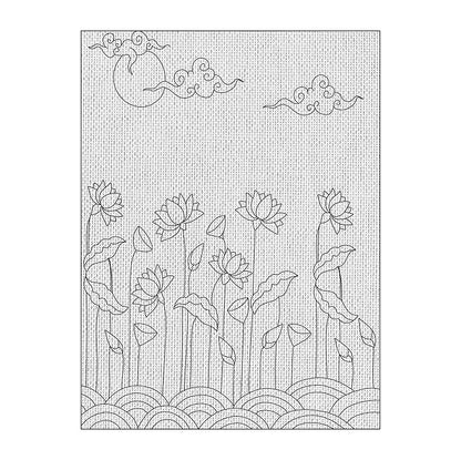 Hobby India Self Painting Beautiful Pichwai Flower Canvas | Pre-designed Canvas Board for Best Gift Adults & Artist