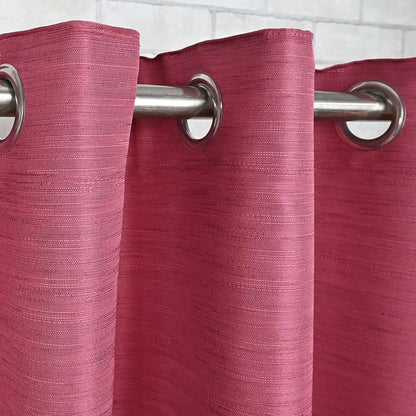 Divine Casa 5 Feet Premium Blackout Window Curtain Thermal Insulated Noise Reducing & Room Darkening Polyester Single Panel Colour Firebrick (Pack of 1)