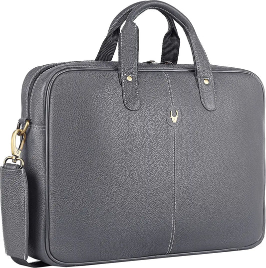 WildHorn Leather Laptop Messenger Bag for Laptop/MacBook up to 15 inch| Padded Laptop Compartment |Office Bag I 365 Days Warranty
