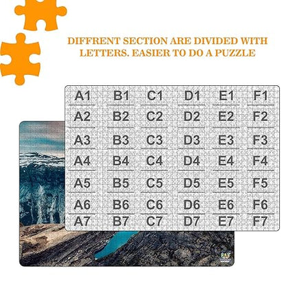 Webby The Cliff Wooden Puzzle Best Gift for Teenager Puzzle for Adult & 14+ Kids, 1000 Pieces Puzzle