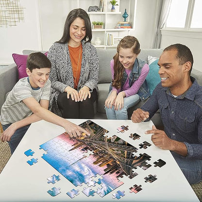 Mini Leaves 108 Piece Wooden Puzzle for Kids & Adults | Dubai Skyline Jigsaw Puzzle | Educational Games & Puzzles