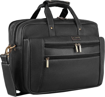 WildHorn Leather Briefcase for Men I Computer Bag Laptop Bag I Business Travel Messenger Bag For Men l Large 16 Inch,For Daily Use