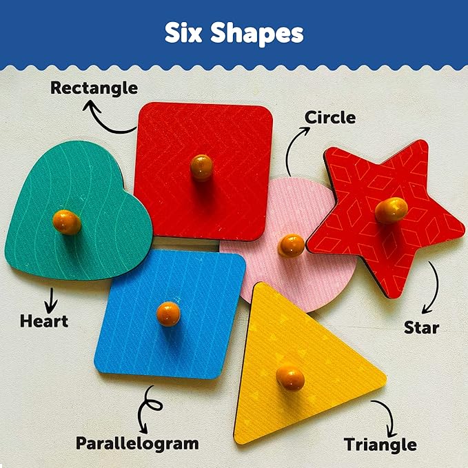 Mini Leaves Hide N See Shape Sorter Wooden Knob and Peg Puzzle for 2+ Years Kids | Montessori Wooden Toys