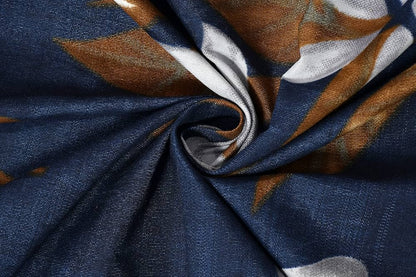 BSB HOME Premium Double Bedsheet with 2 Pillow Covers 160 TC 3 Pcs Set Blue & Brown