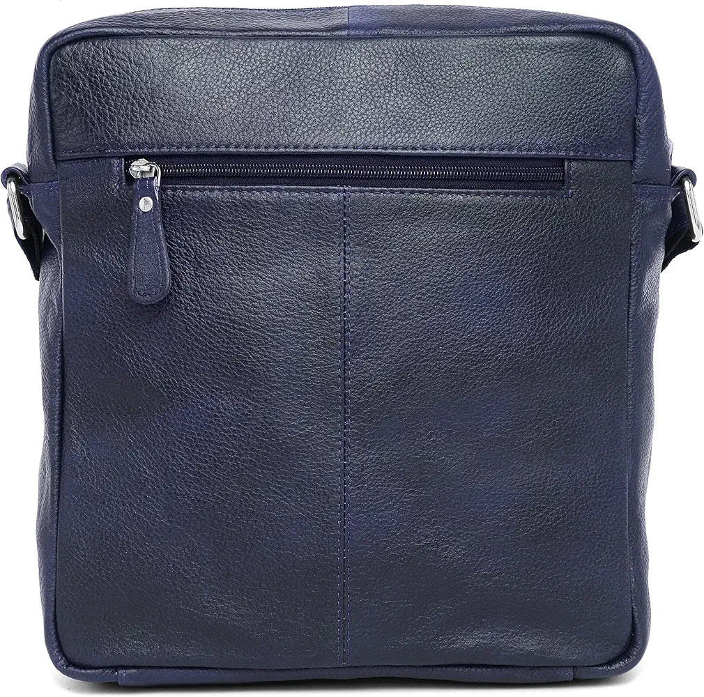 WildHorn Urban Edge Leather Sling Messenger Bag for Men I Dimension: L- 11 inch H- 12.5 inch W- 2.5 inch