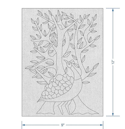 Hobby India Self Painting Bird Canvas | Gond Art | Pre-designed Canvas Board
