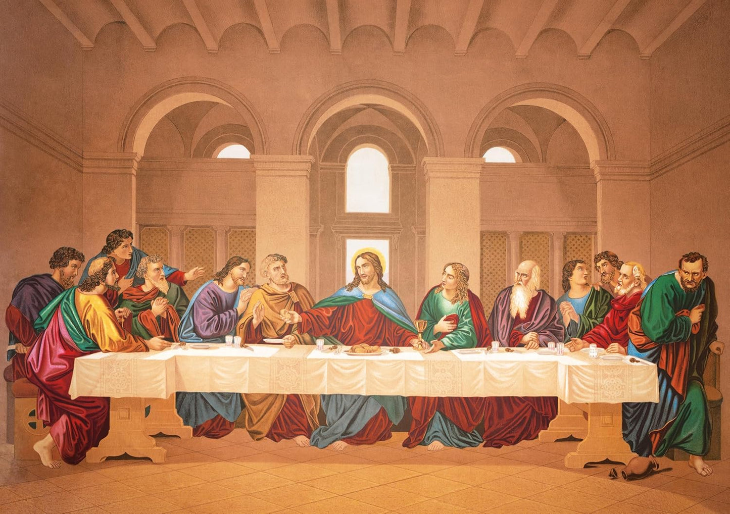 91knots The Last Supper 140 Pieces Wooden Jigsaw Puzzle for Adults and Kids 5+ Years | Leonardo Da Vinci's Artwork