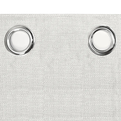 Divine Casa Textured Window Curtain 5 Feet  Colour Bright White Polyester Panel with Subtle Weave & Metal Eyelets for Home Decor (Pack of 1)