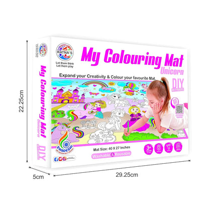 RATNA'S My Colouring MAT for Kids Reusable and Washable. Big MAT for Colouring. MAT Size 