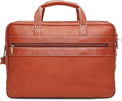 WildHorn® Classic Leather Laptop Messenger Bag for Men I Office Bags I Travel Bags I Carry Handle with Adjustable Strap I DIMENSION : L-16 inch W-4 inch H-12 inch