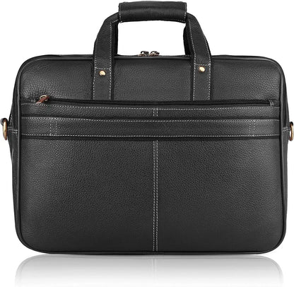 WildHorn Leather Briefcase for Men I Computer Bag Laptop Bag I Business Travel Messenger Bag For Men l Large 16 Inch,For Daily Use