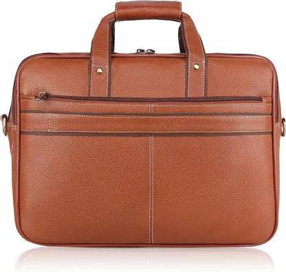 WildHorn Leather Briefcase for Men I Computer Bag Laptop Bag I Business Travel Messenger Bag For Men l Large 16 Inch,For Daily Use