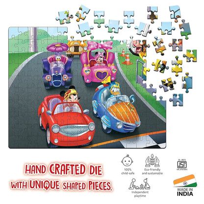 Disney Junior Mickey Book & Puzzles for Kids 7 Years and Above | Race for The Rigatoni Ribbon | 1 Book & 160 Piece Puzzles