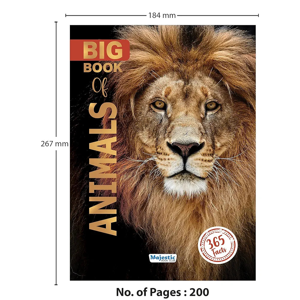 Majestic Book Club’s Big Book of Animals – 365 Fascinating Animal Facts for Kids  | Fun & Educational Wildlife Encyclopedia