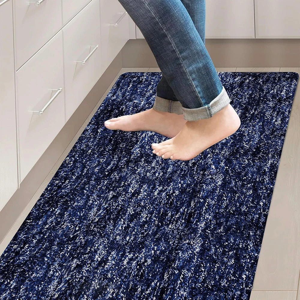 Kuber Industries Bedside Runner for Bedroom & Living Room Blue