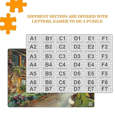 Webby Wooden Mediterranean Village Jigsaw Puzzle 1000 Pieces Multicolor