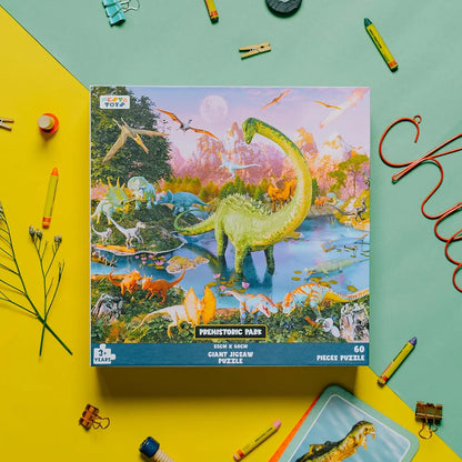 NESTA TOYS - Floor Puzzle & Game - Prehistoric Park, Jigsaw & Toddler Puzzles, Educational Toy, Gifts for Boys & Girls Ages 3, 4, 5, 6, 7 