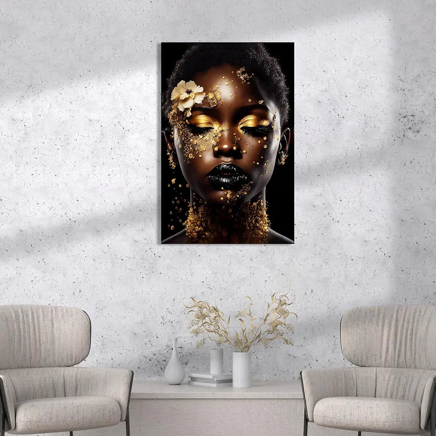 Kotart Modern Art African Woman Canvas Paintings for Bedroom Room Living Room Style03