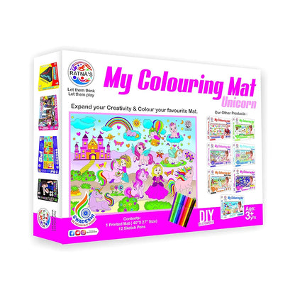 RATNA'S My Colouring MAT for Kids Reusable and Washable. Big MAT for Colouring. MAT Size 