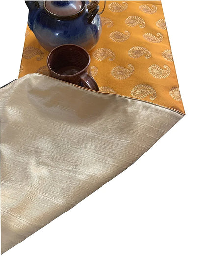 Pink Parrot Art Silk Table Runner Colour Design 14