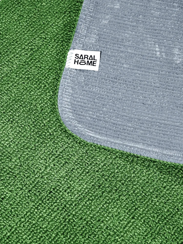 Saral Home Rectangular Solid Soft PP Yarn Durable & Washable Multipurpose Runner