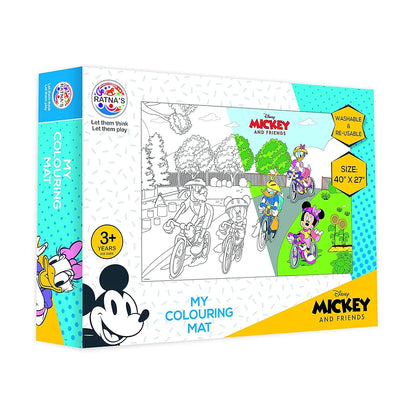 RATNA'S My Colouring Mat Disney & Marvel Theme for Kids Washable and Reusable Coloring Kit, Big Size Mat  DIY Painting Kit 