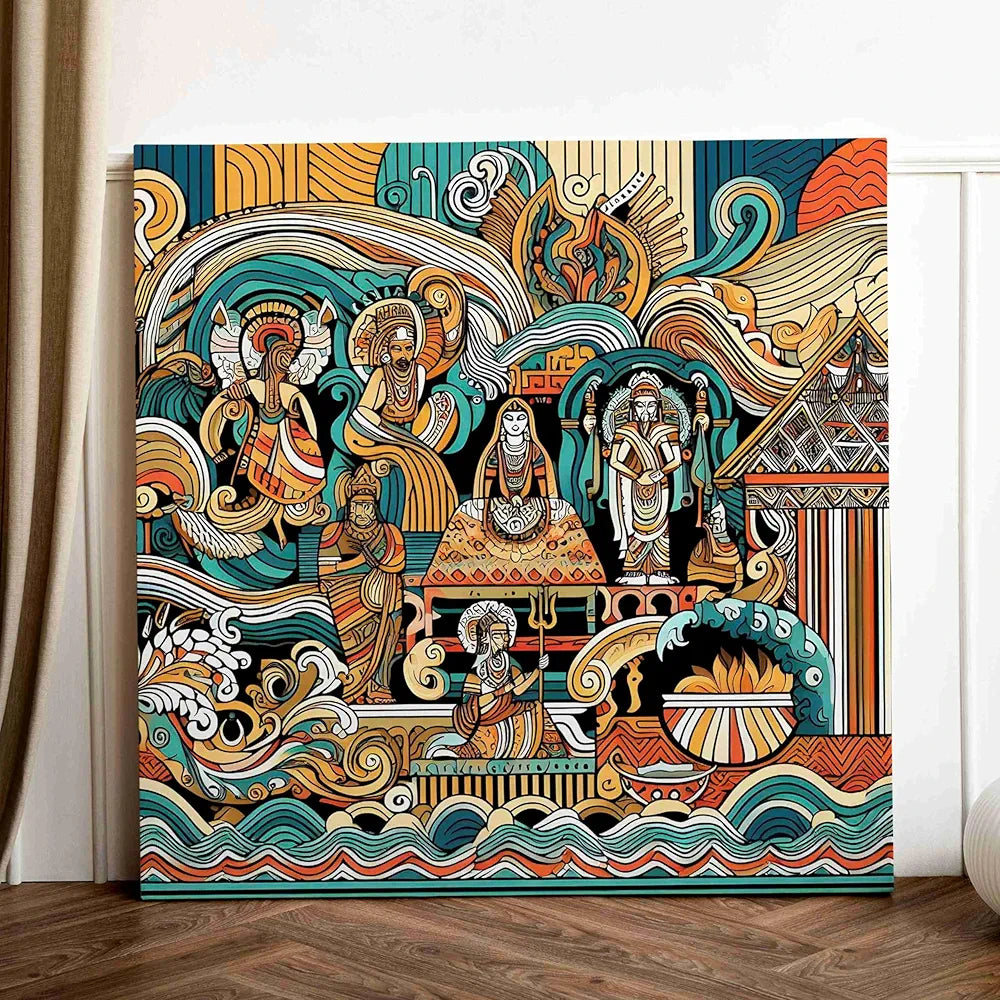 Livin'luxe Paintings Modern Art Canvas Home Decor Wall Paintings With Frame Painting CR-321