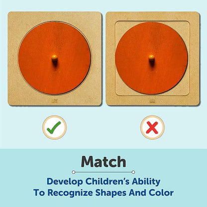 Mini Leaves Montesoori Baby Toys Puzzles Colorful Multiple Shape Puzzles Toys for Kids Old Toddlers | 4 Pieces