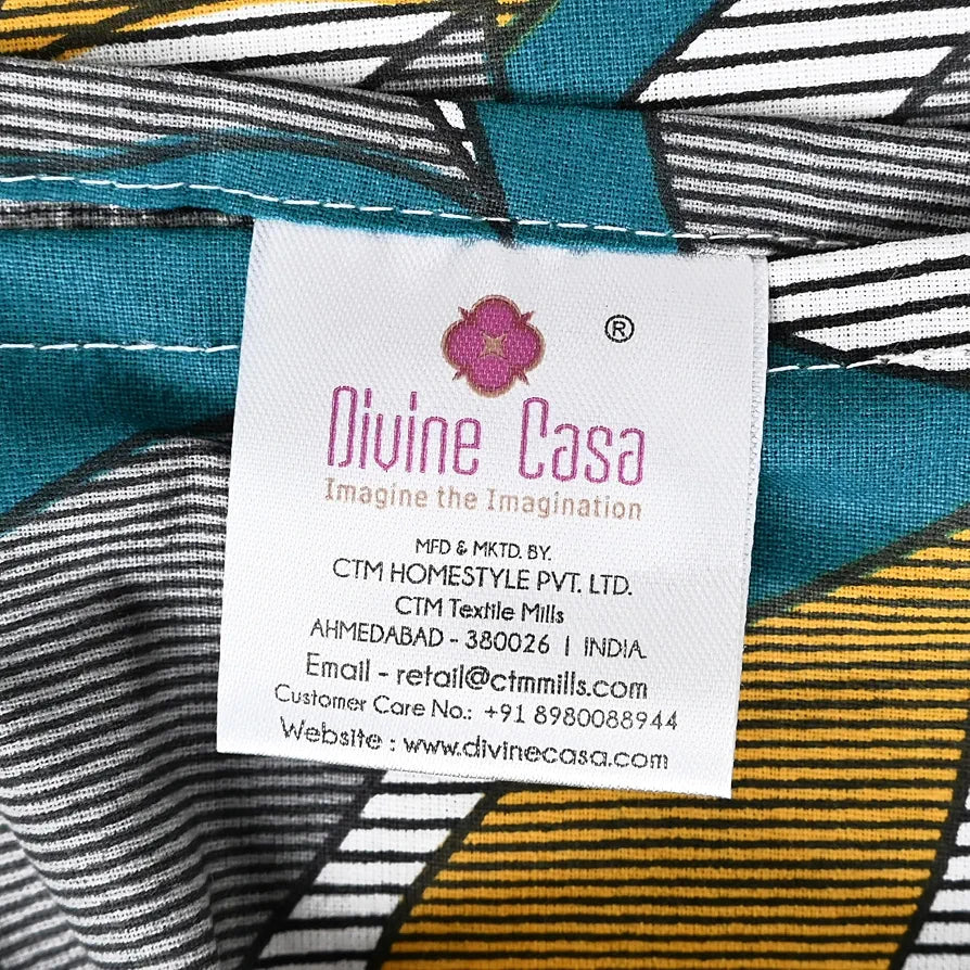 Divine Casa 144 TC 100% Cotton Bedsheet for Single Bed with 1 Pillow Cover Colour Rustic Brown