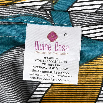Divine Casa 144 TC 100% Cotton Bedsheet for Single Bed with 1 Pillow Cover Colour Rustic Brown