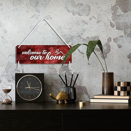 Blue Finch Welcome Home Wall Hanging Decor Sign For Home Door Decor Or Wall Hanging Decor