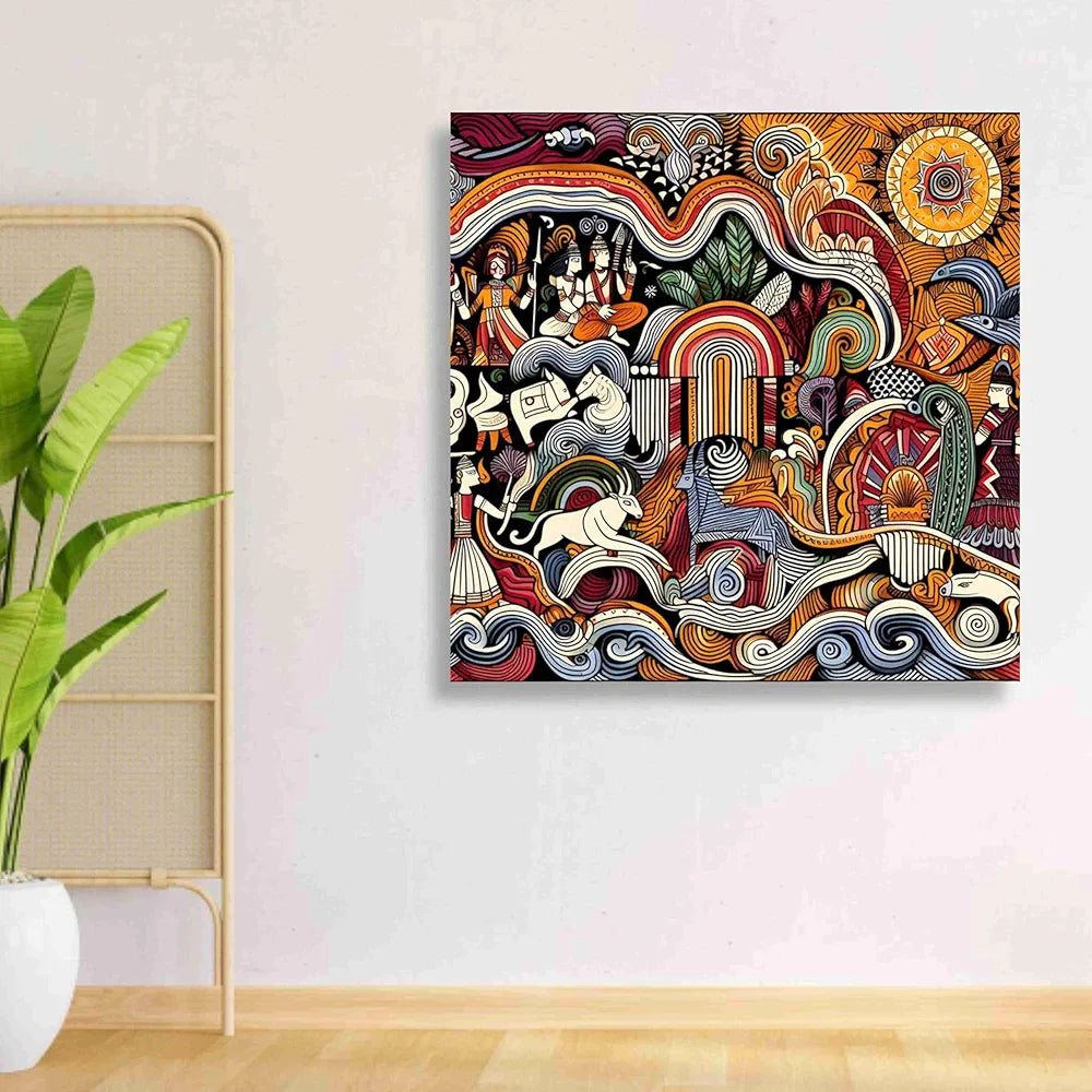 Livin'luxe Paintings Modern Art Canvas Home Decor Wall Paintings With Frame Painting CR-324