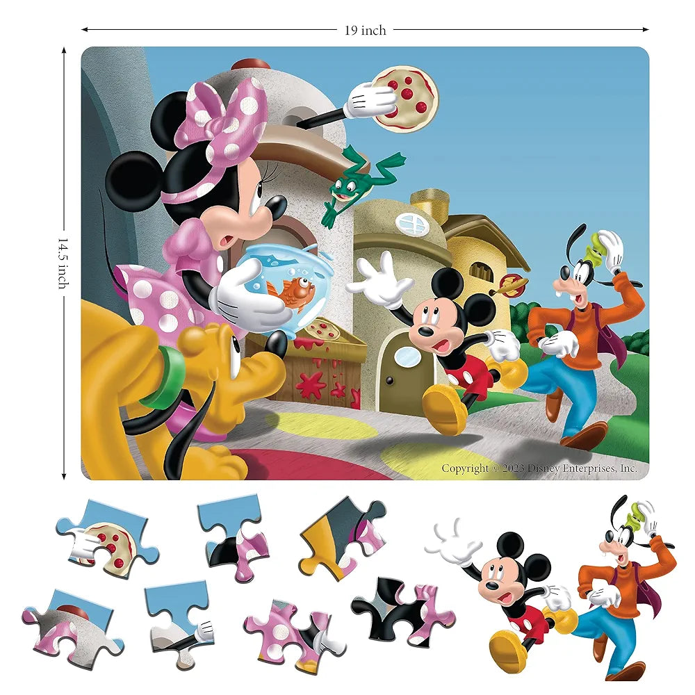 Disney Junior Mickey Book & Puzzles for Kids 5 Years and Above | Look Before You Leap | 1 Book & 48 Piece Puzzles