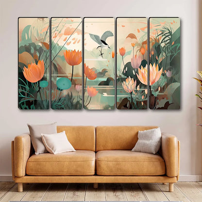 Livin'luxe Multiple Frames Beautiful nature scenery Wall Painting XL35306