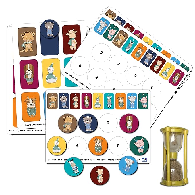 Mini Leaves Animal Logic Game Children Early Memory Concentration Training Education Matching Toys for Kids