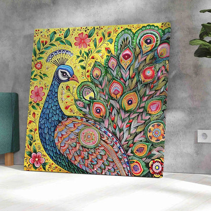Livin'luxe Paintings Peacock Modern Art Canvas Home Decor Wall Paintings With Frame Painting CR-304